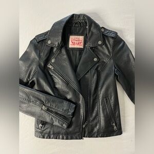 Levi's Women's black leather jacket